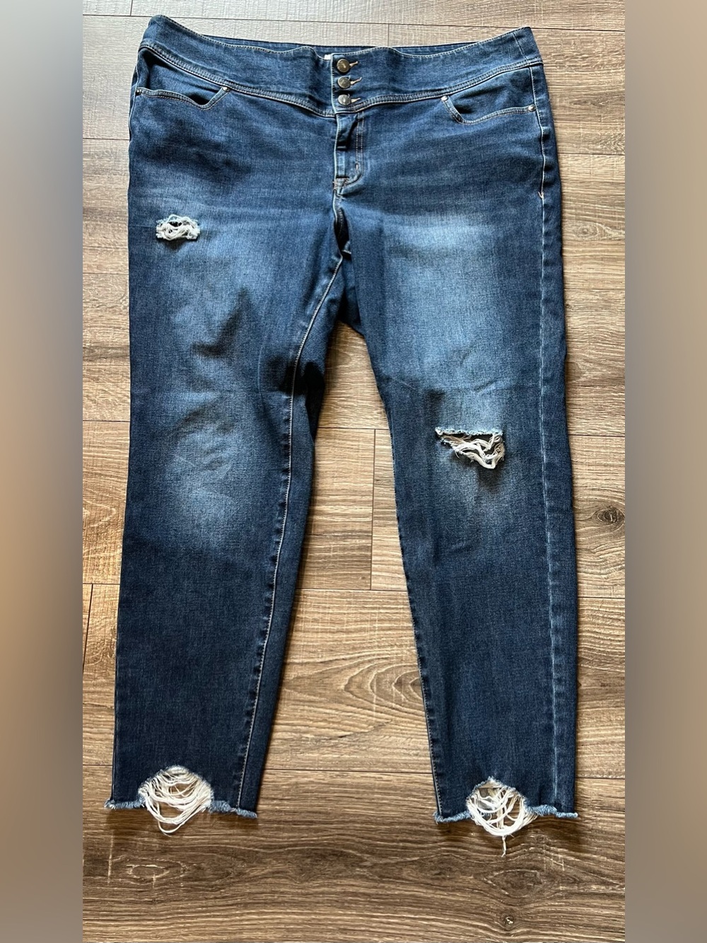 Lane Bryant Flex Magic High Rise Distressed Jegging Jeans Size 18